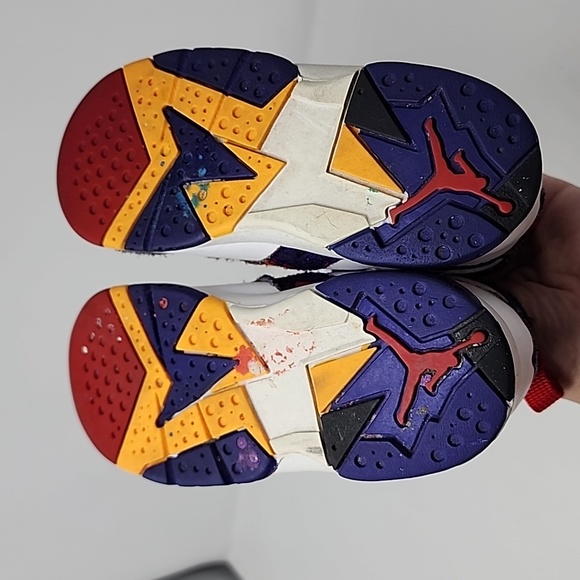 Nike Air Jordan 7 VII Retro Ugly Sweater  Multicolor size 10C (304772-142) - Picture 5 of 6